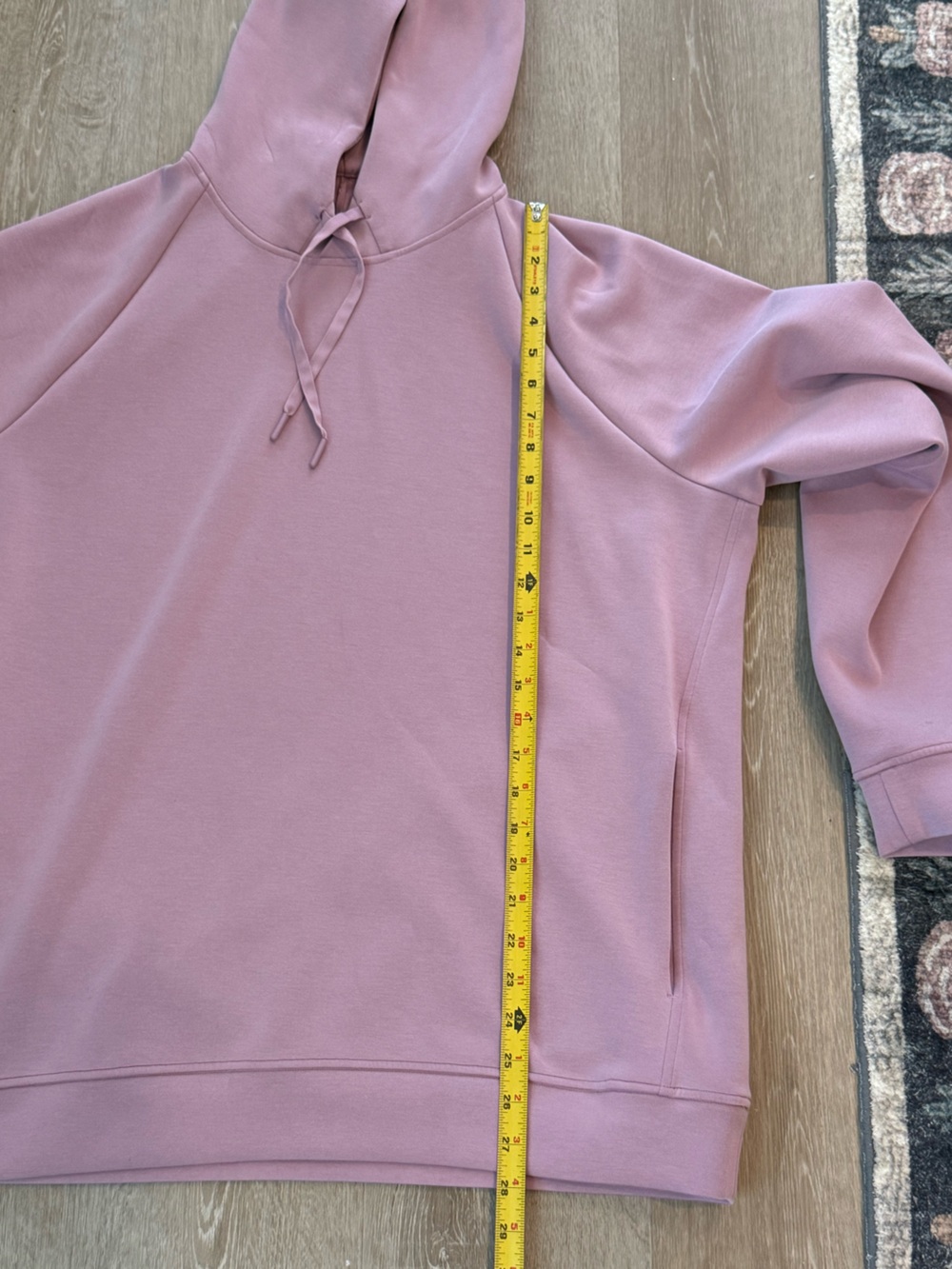 Lululemon Smooth Spacer Classic-Fit Pullover Hoodie Rose Blush Workout XL - Picture 6 of 7